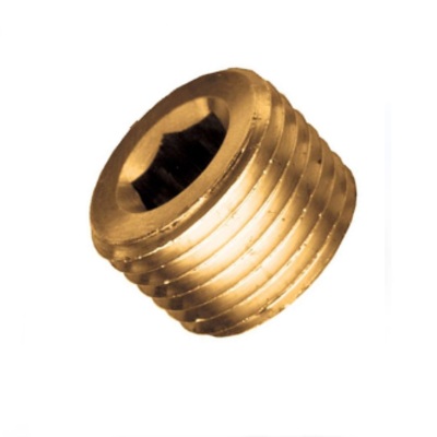 109CS-B ANDERSON BRASS FITTING 1/4" NPT MALE HEX COUNTERSUNK PLUG